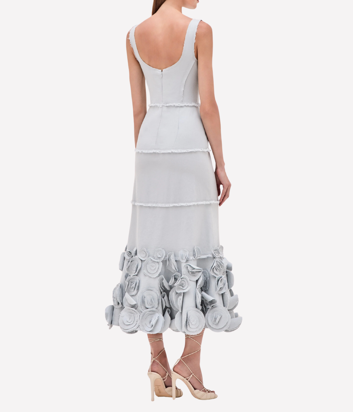 Demina Dress in Mist Blue