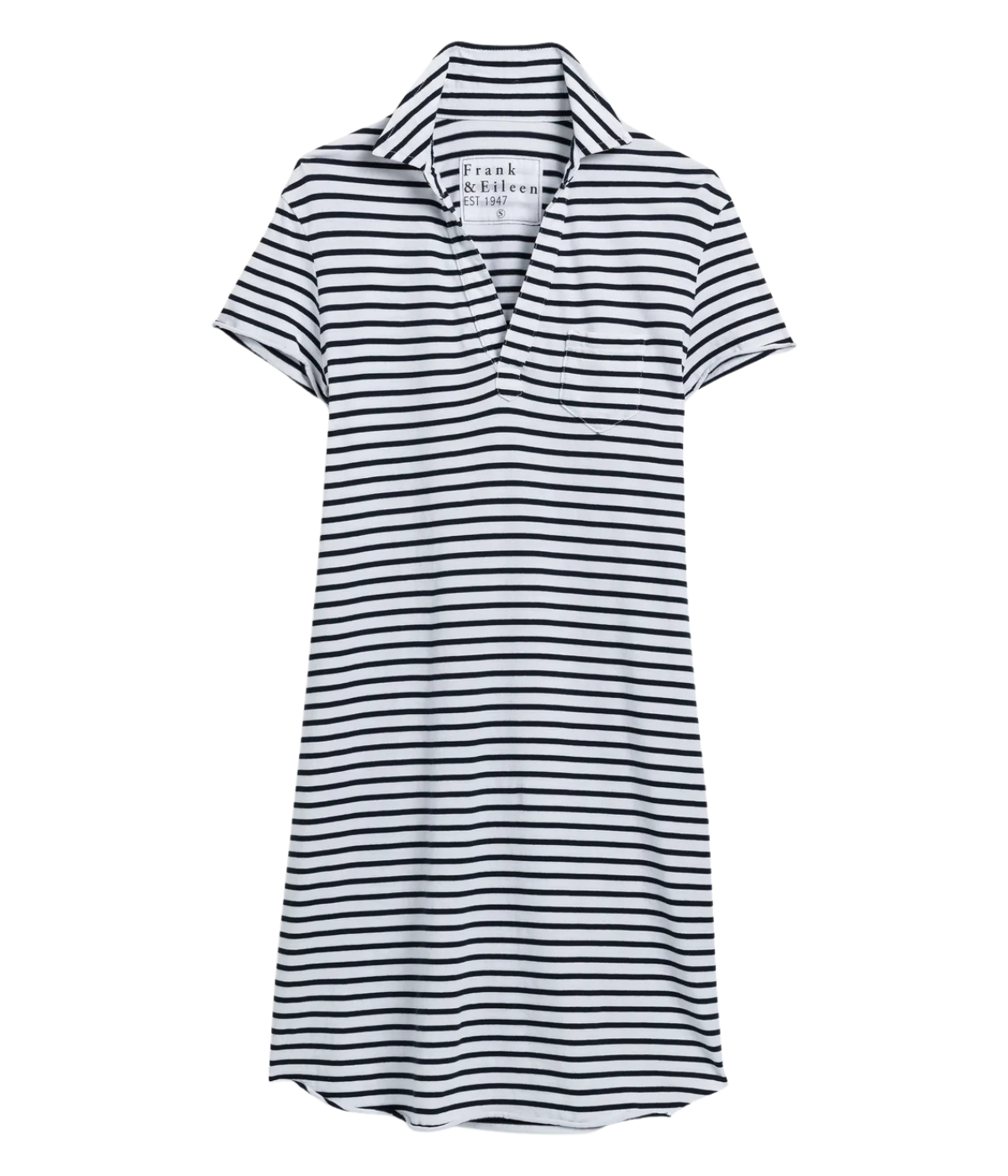 Lauren Polo Dress In White British Stripe