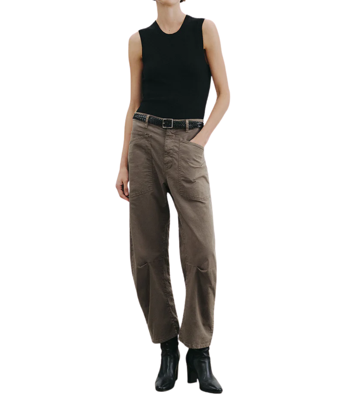 Shon Pant in Army Grey