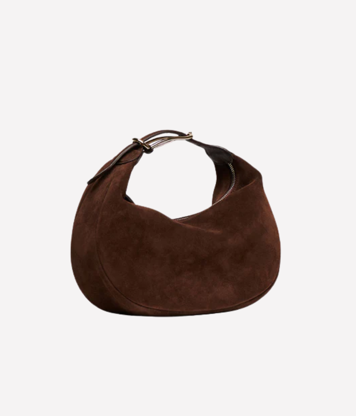 Moon Pouch in dark brown