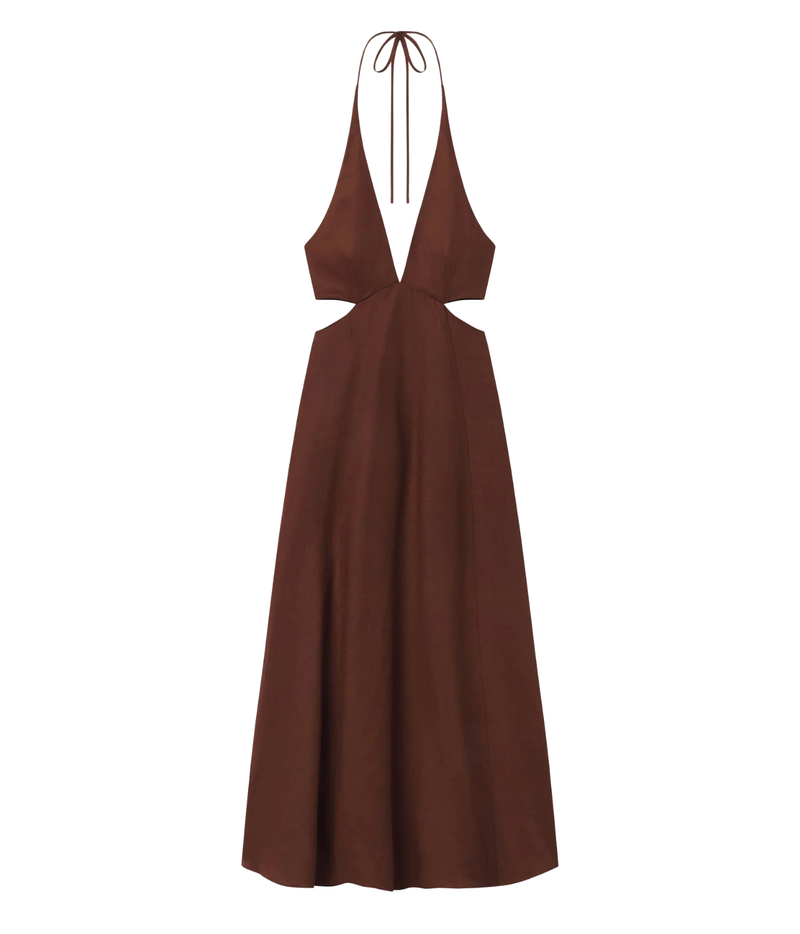 Evelena Dress in Brunette