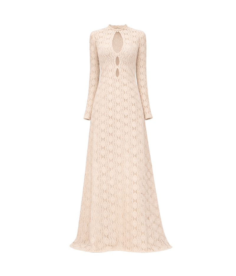 Niccola Dress in Beaded Macrame