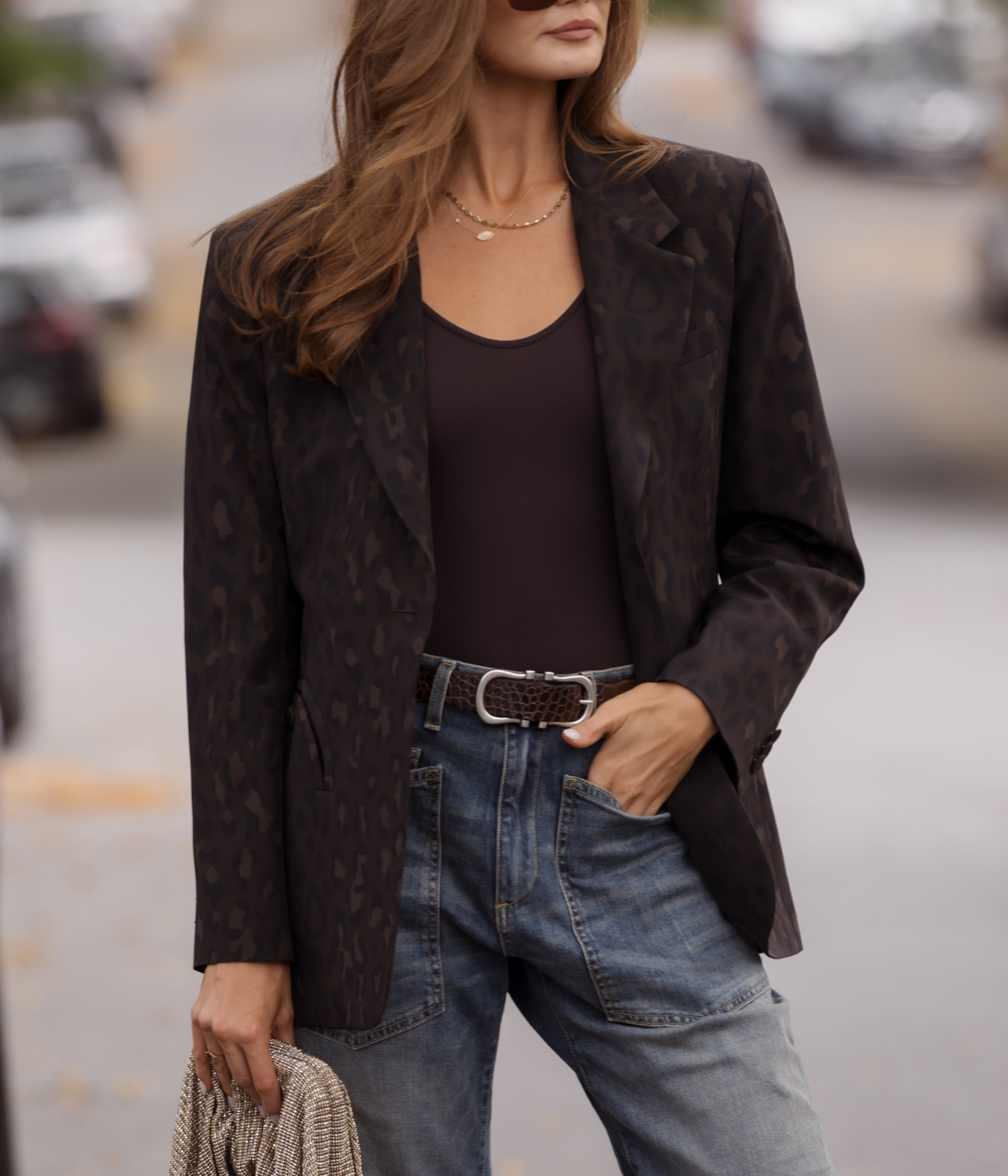 Simba Daisy Blazer in Dark Choco