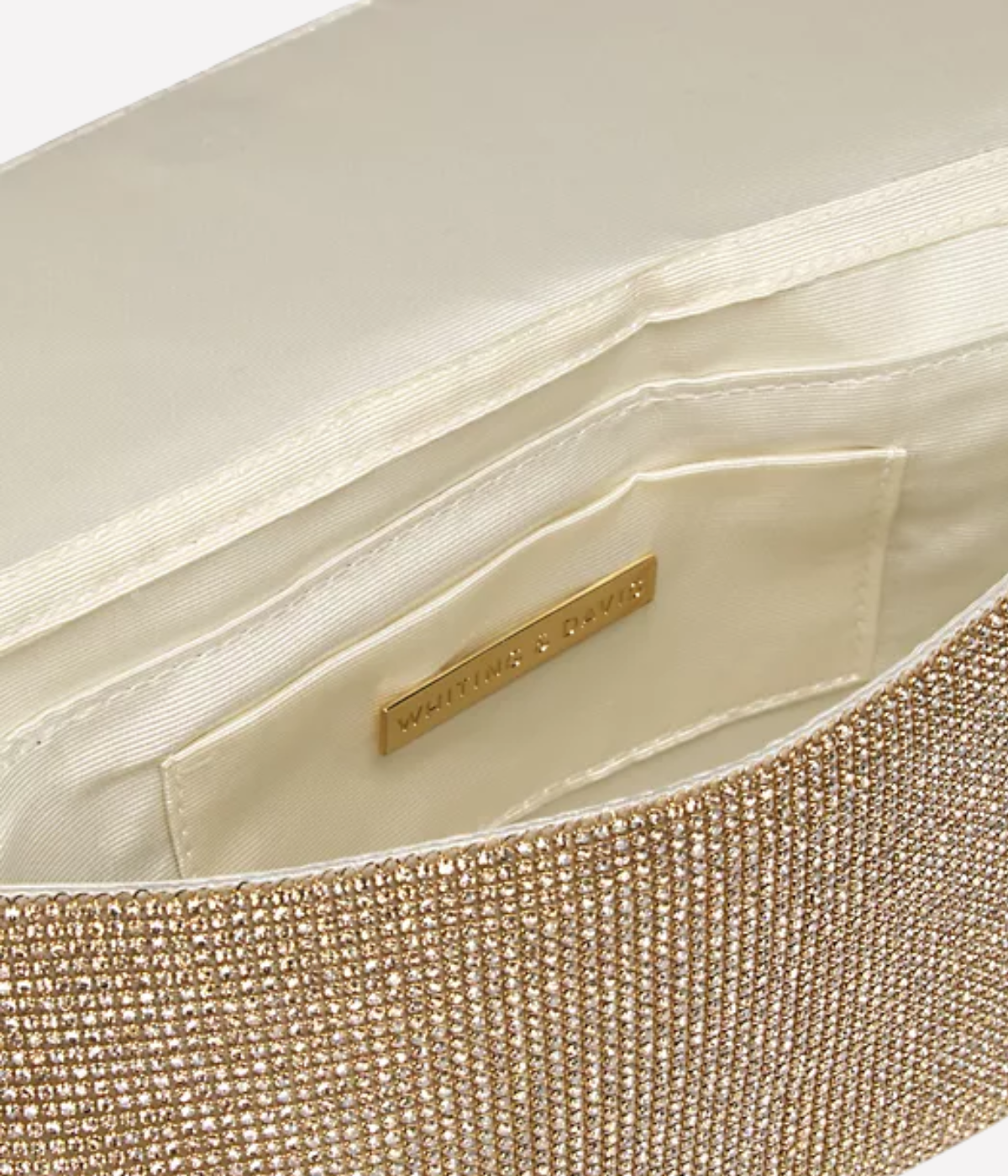 Gemma Clutch Bag in Gold Crystal
