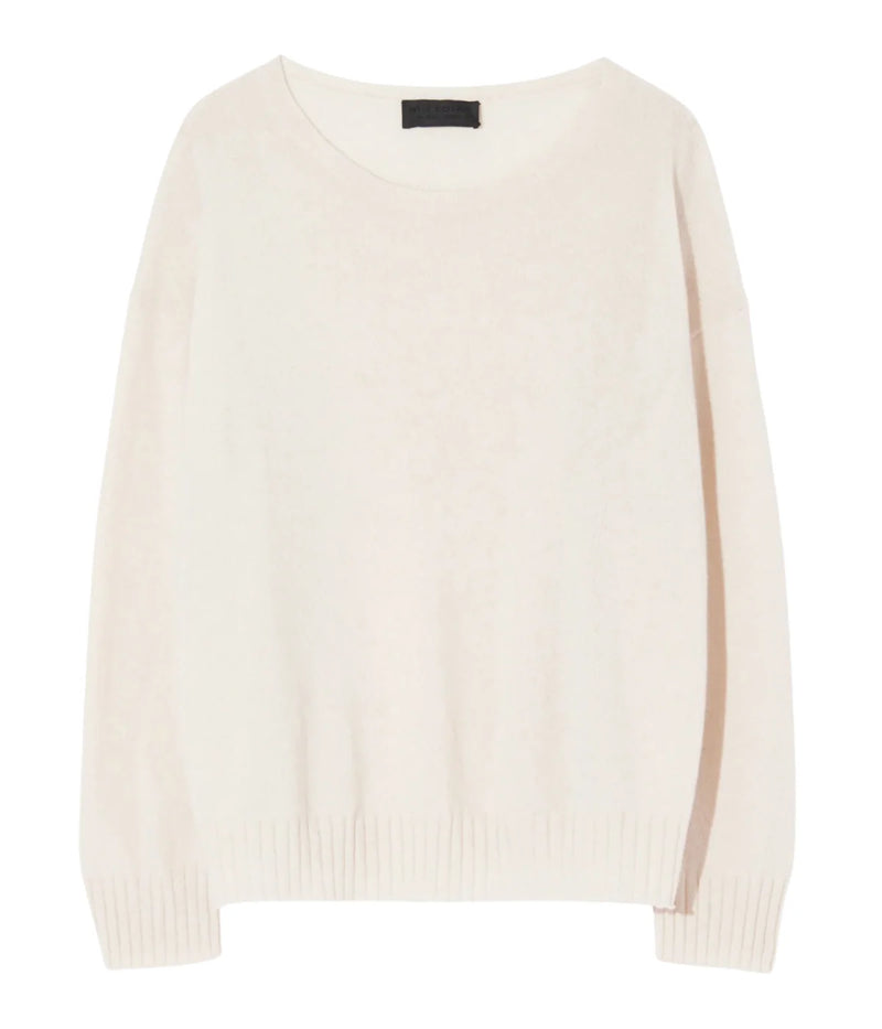 Beige Nili Lotan sweater on a white background