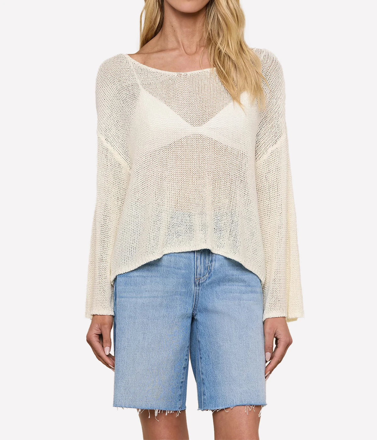 Ethan Knit Pullover in Vanilla