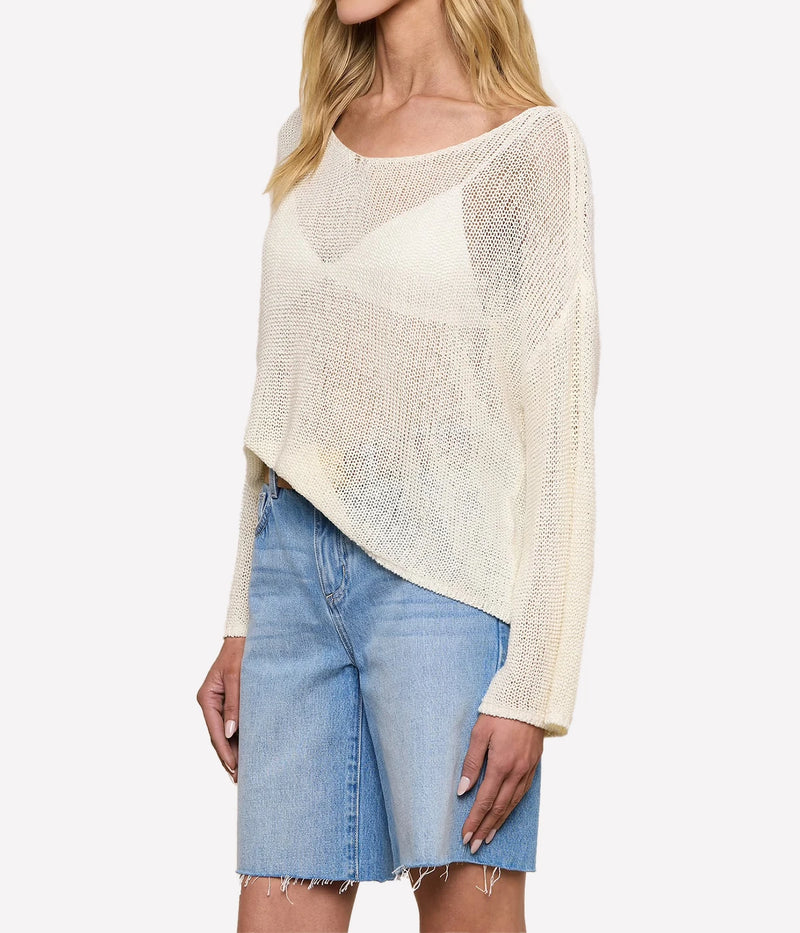 Ethan Knit Pullover in Vanilla