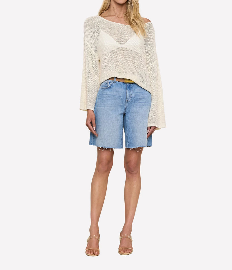 Ethan Knit Pullover in Vanilla