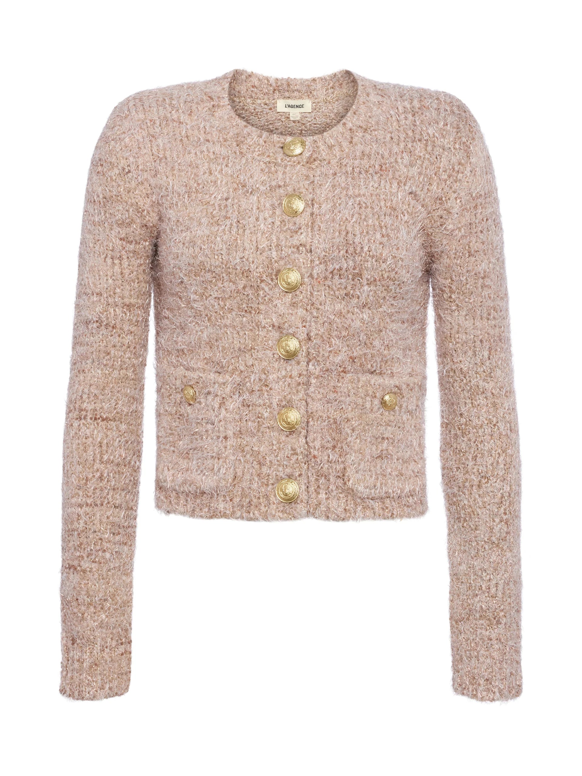 Una Knit Cardigan in Dusty Pink