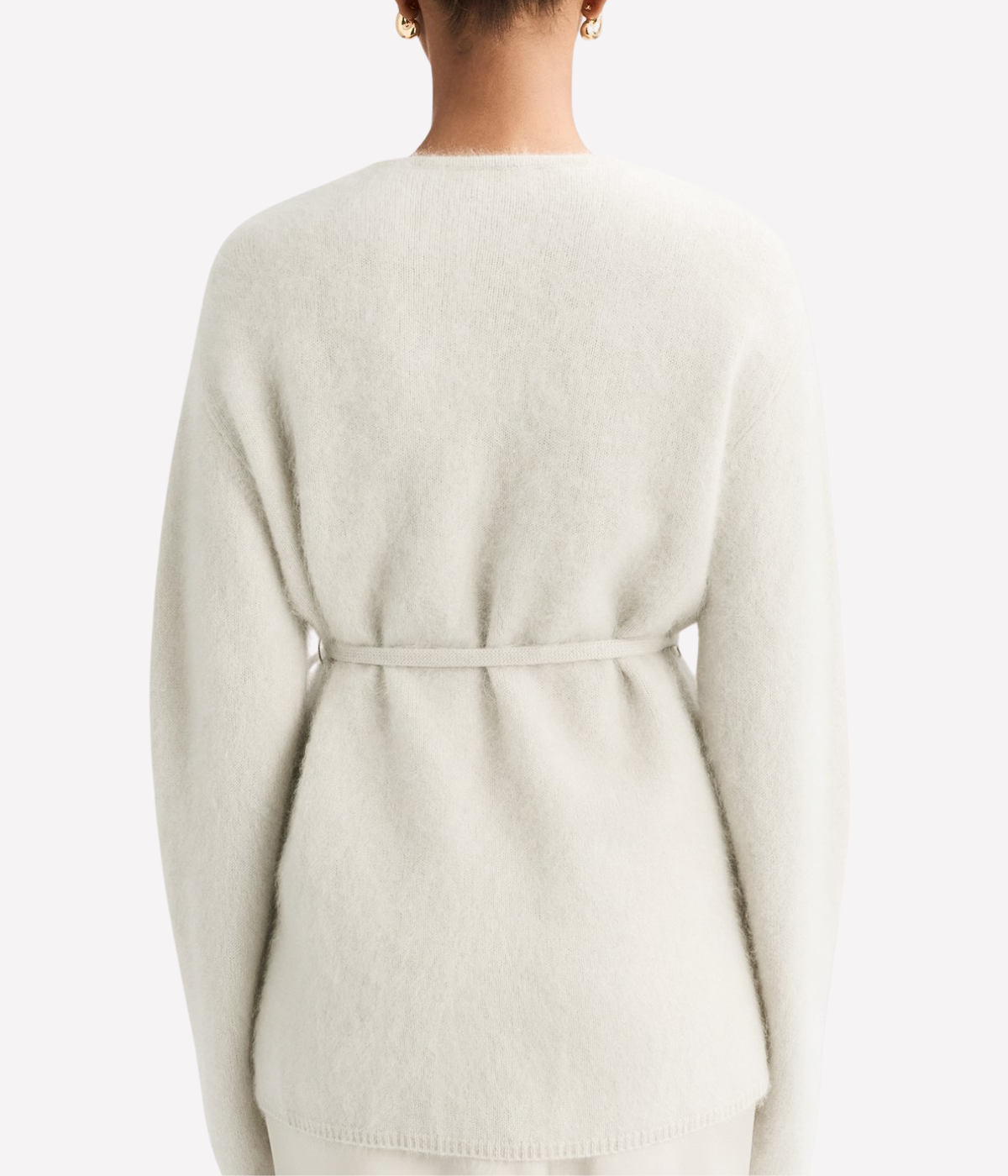 Brushed Cardigan in Chalk