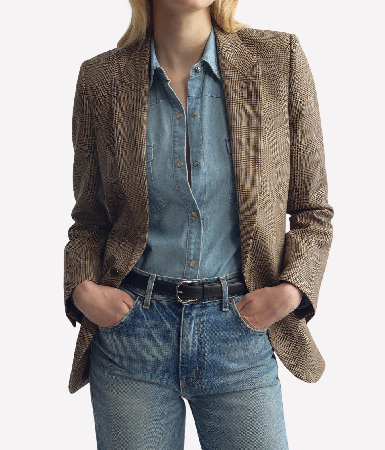 Diane Blazer In Glen Tan