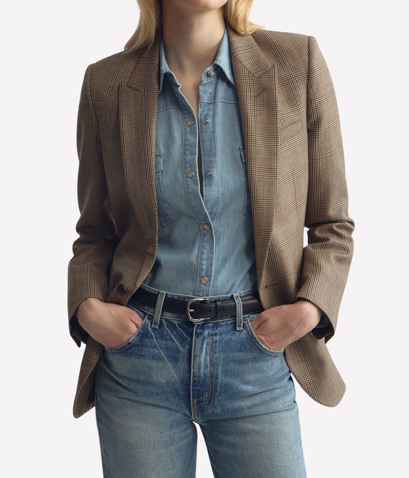 Diane Blazer In Glen Plaid