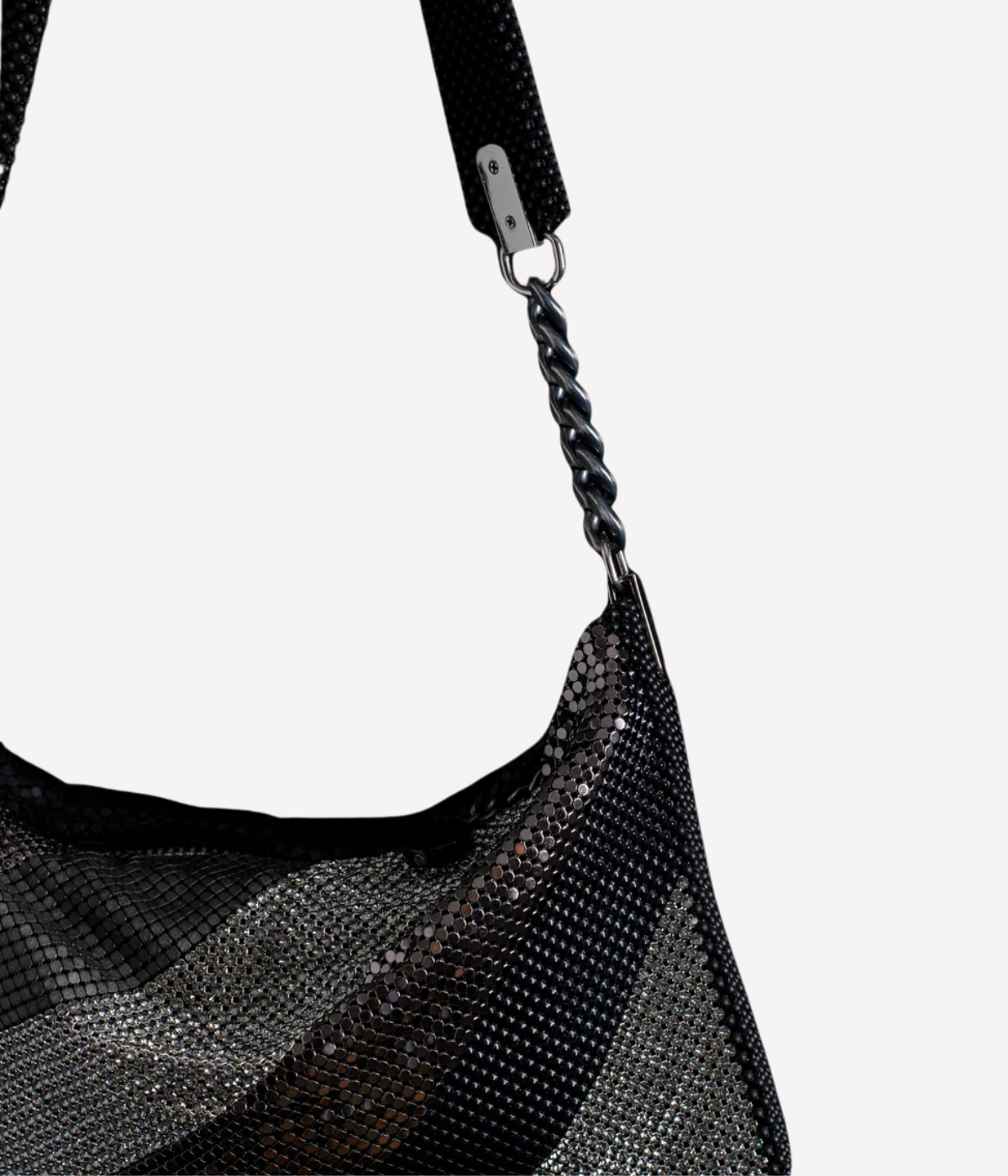 Daniela Bag in Black and Silver