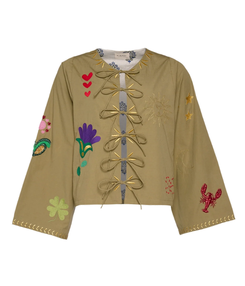 Sophie Top In Khaki