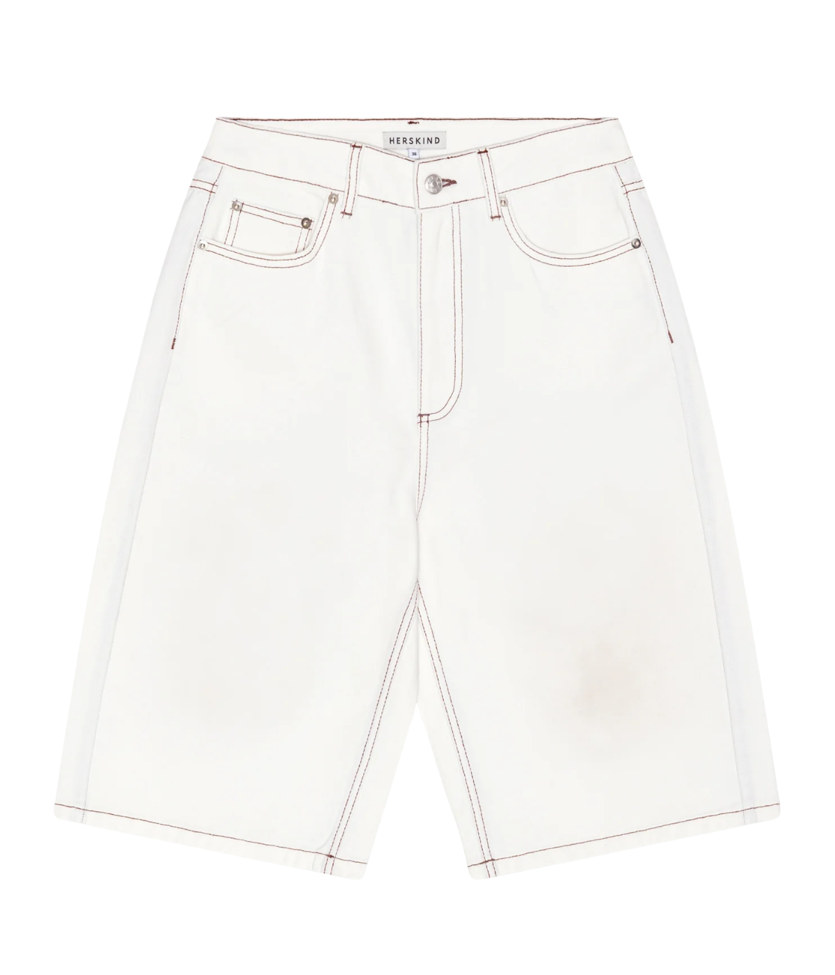 Emily Denim Short in Off White