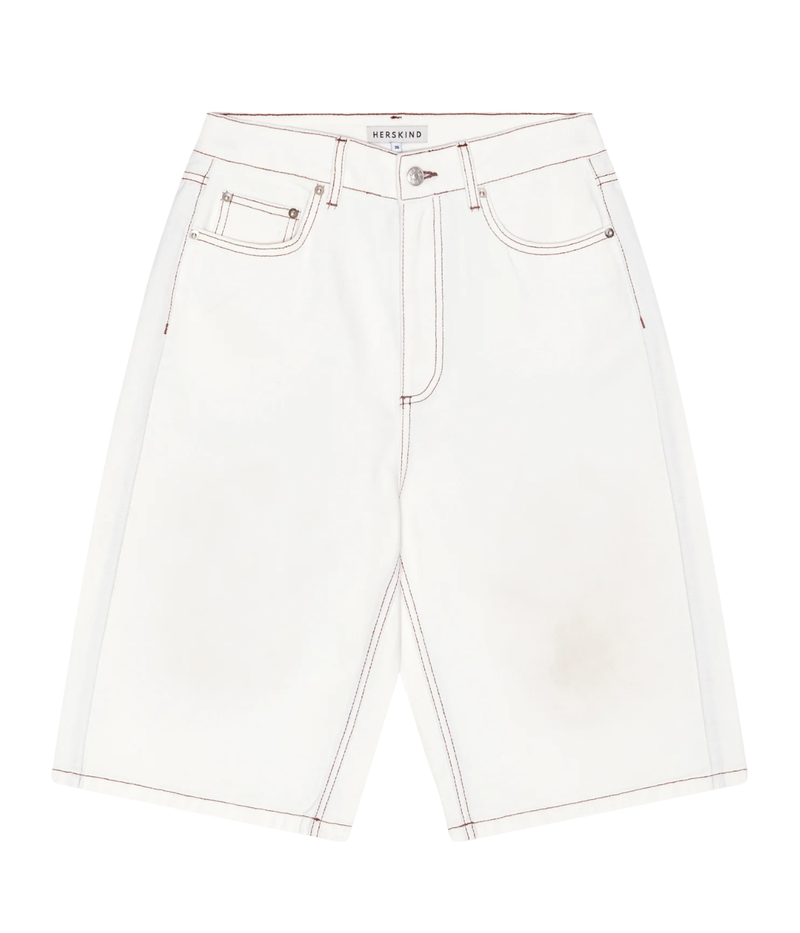 Emily Denim Short in Off White