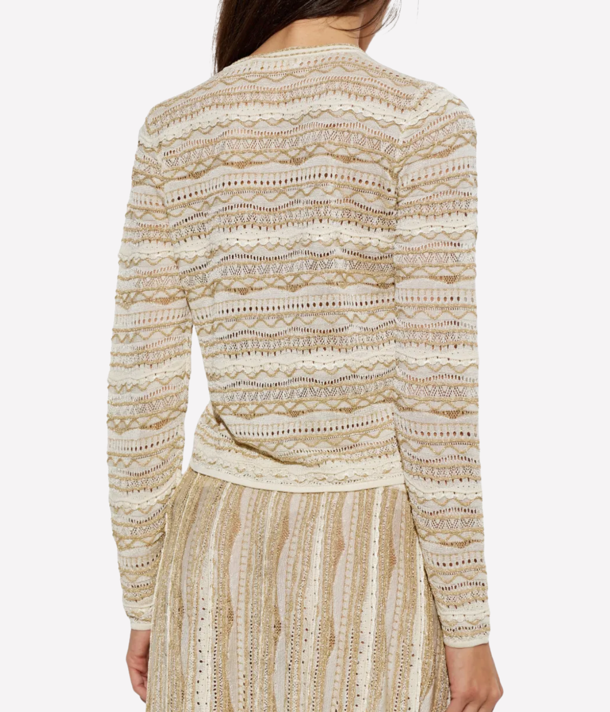 Mia Knit Cardigan In Conch