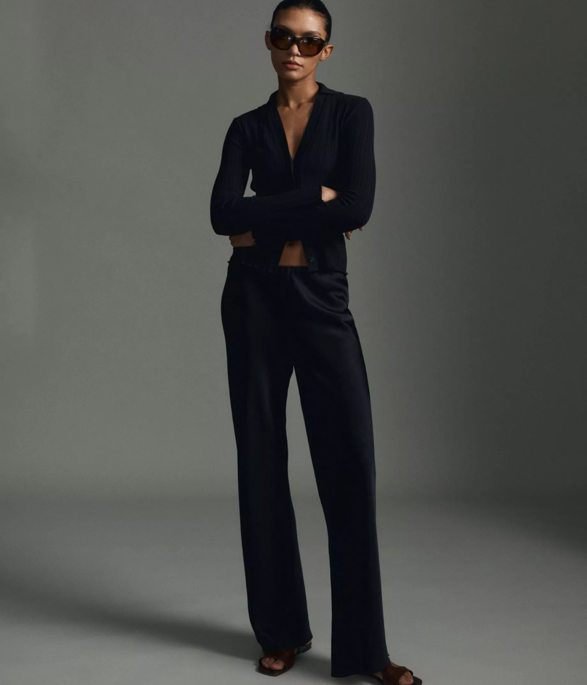 Fluid Bias Pant in Black