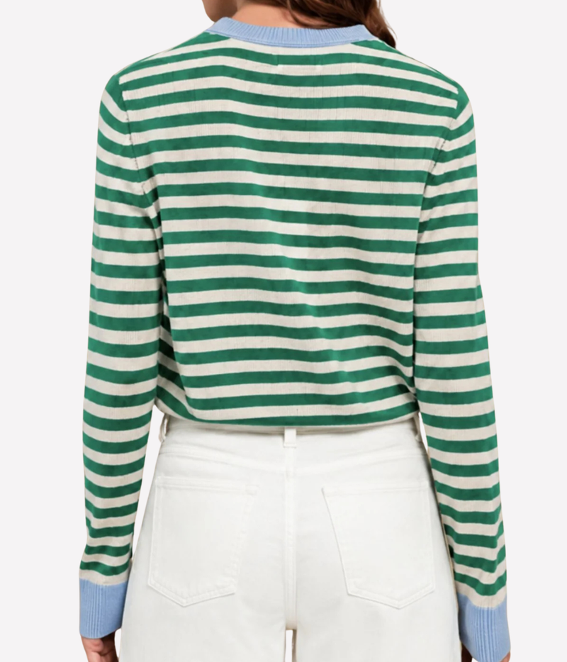 Suzette Cropped in Jade Cloud