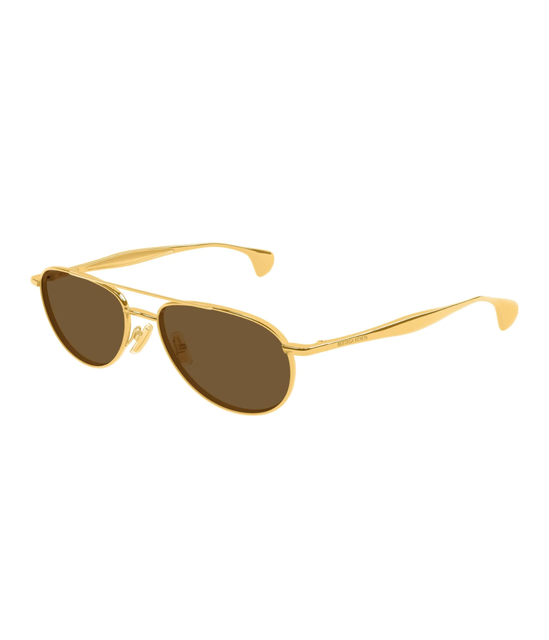 Small Round Wire Sunglasses in GOLD