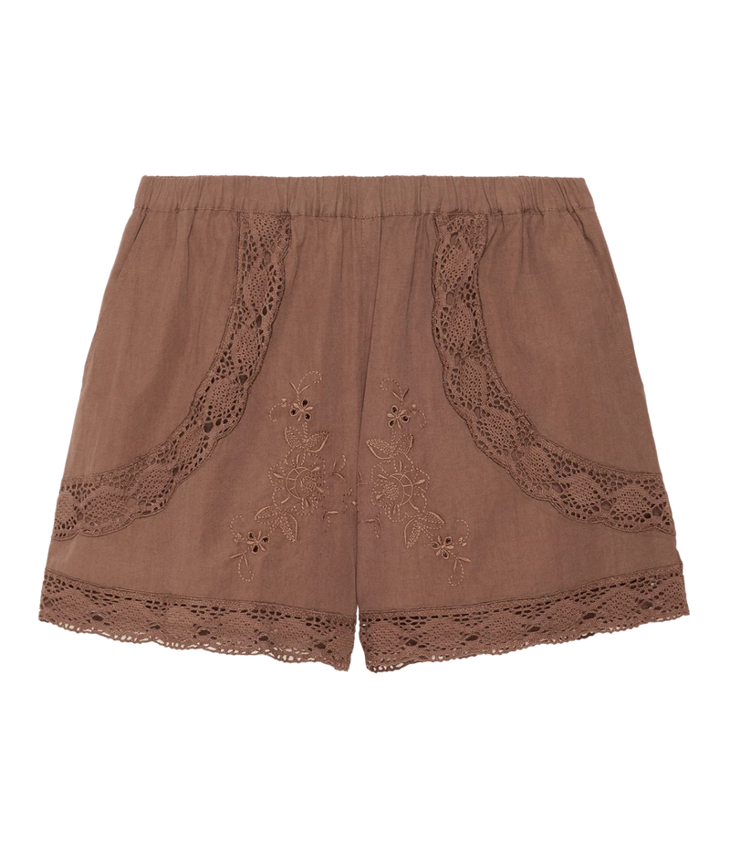 Agathe Shorts in Mole