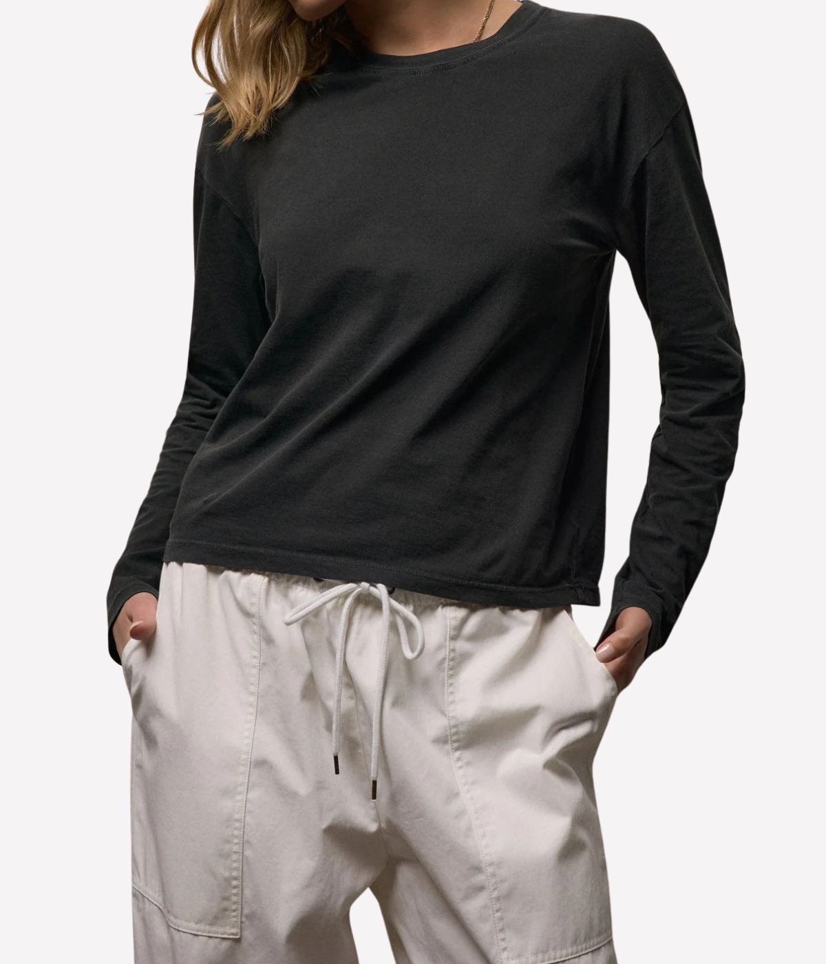 Boxy L/S Tee in CRP