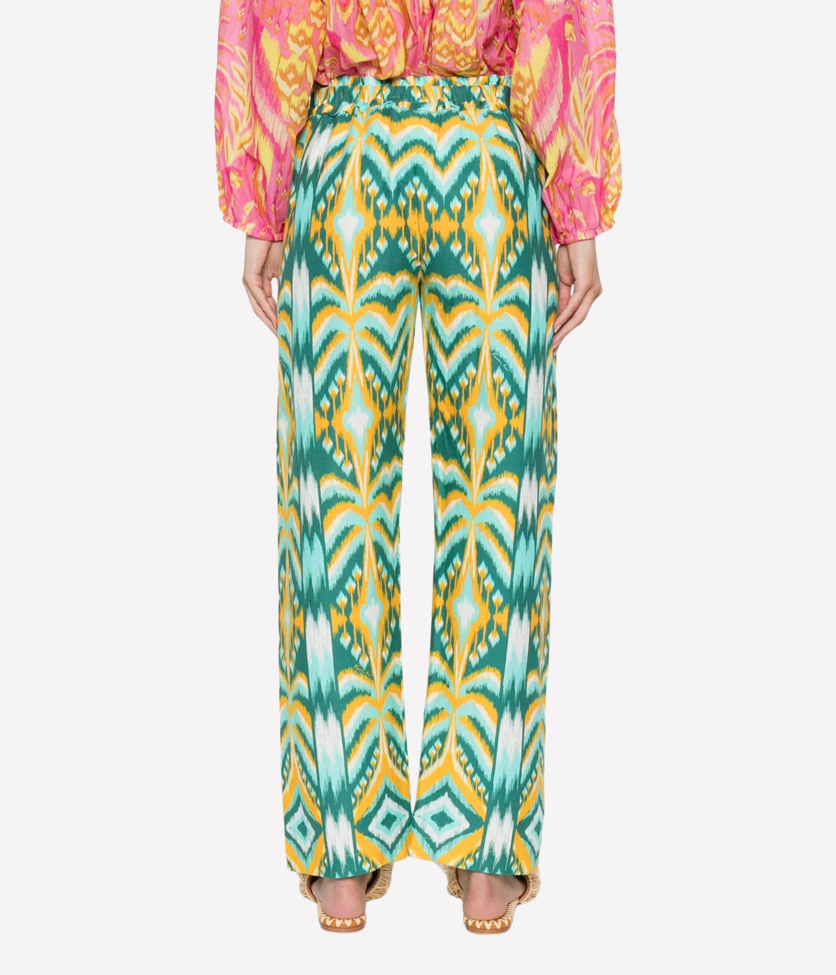 Tropical Tapestry Pants in Off White