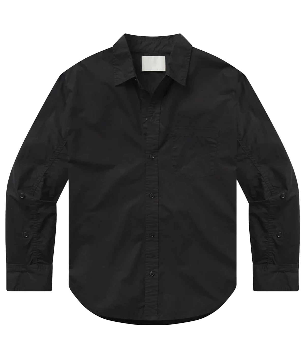 Kayla Shrunken Shirt in BLACK