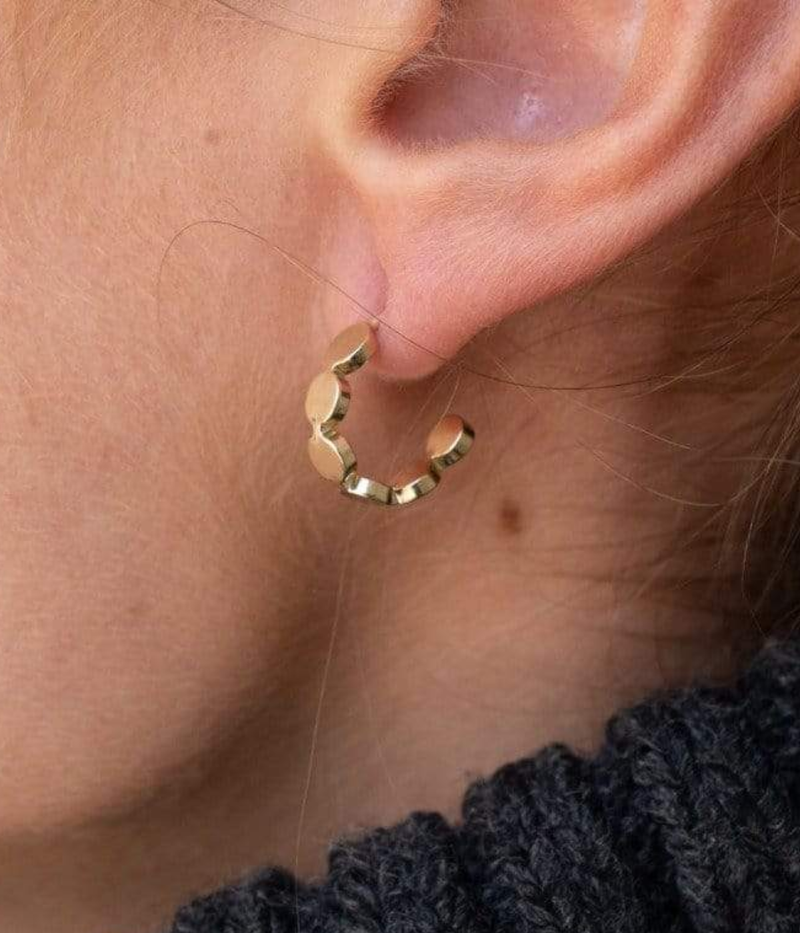 Margaux 1/2" Hoops in Gold
