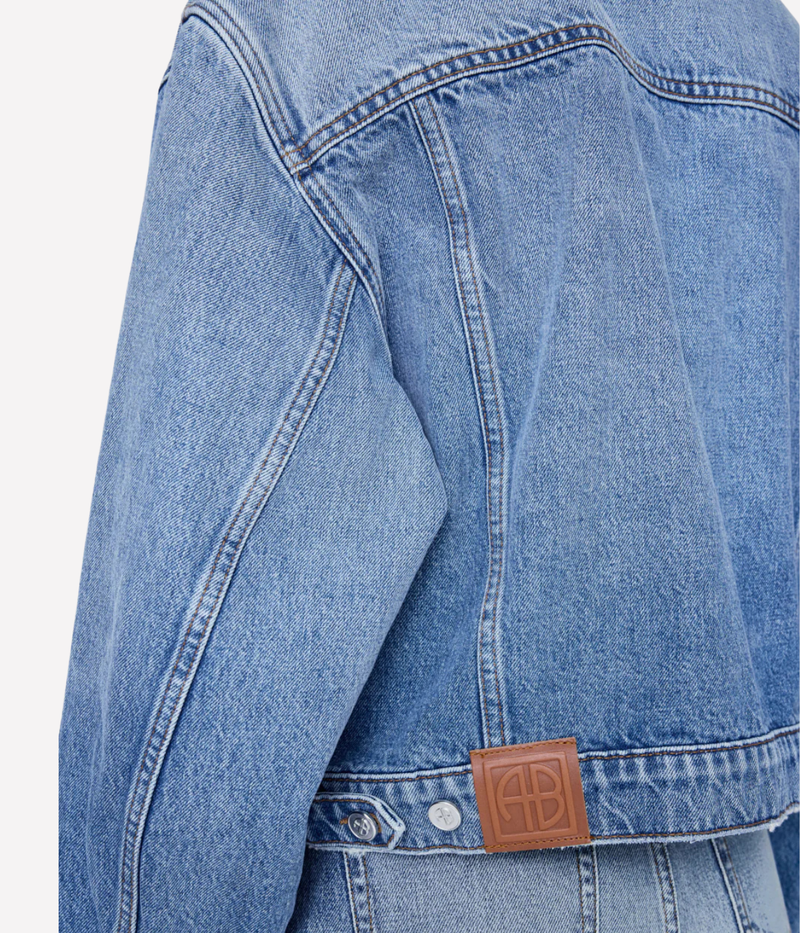 Quincy Jacket In Washed Blue