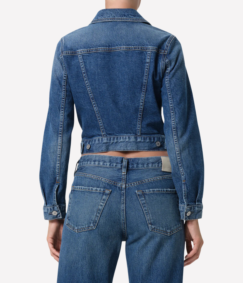 Charisse Shrunken Jacket In Briar