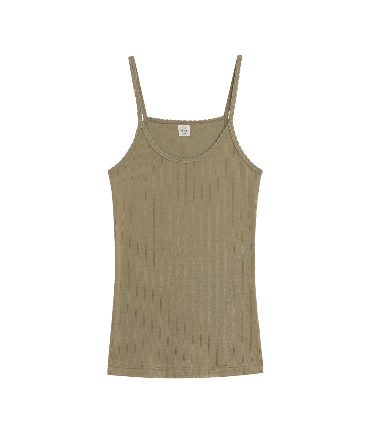 Pointelle Classic Tank Top in Cypress
