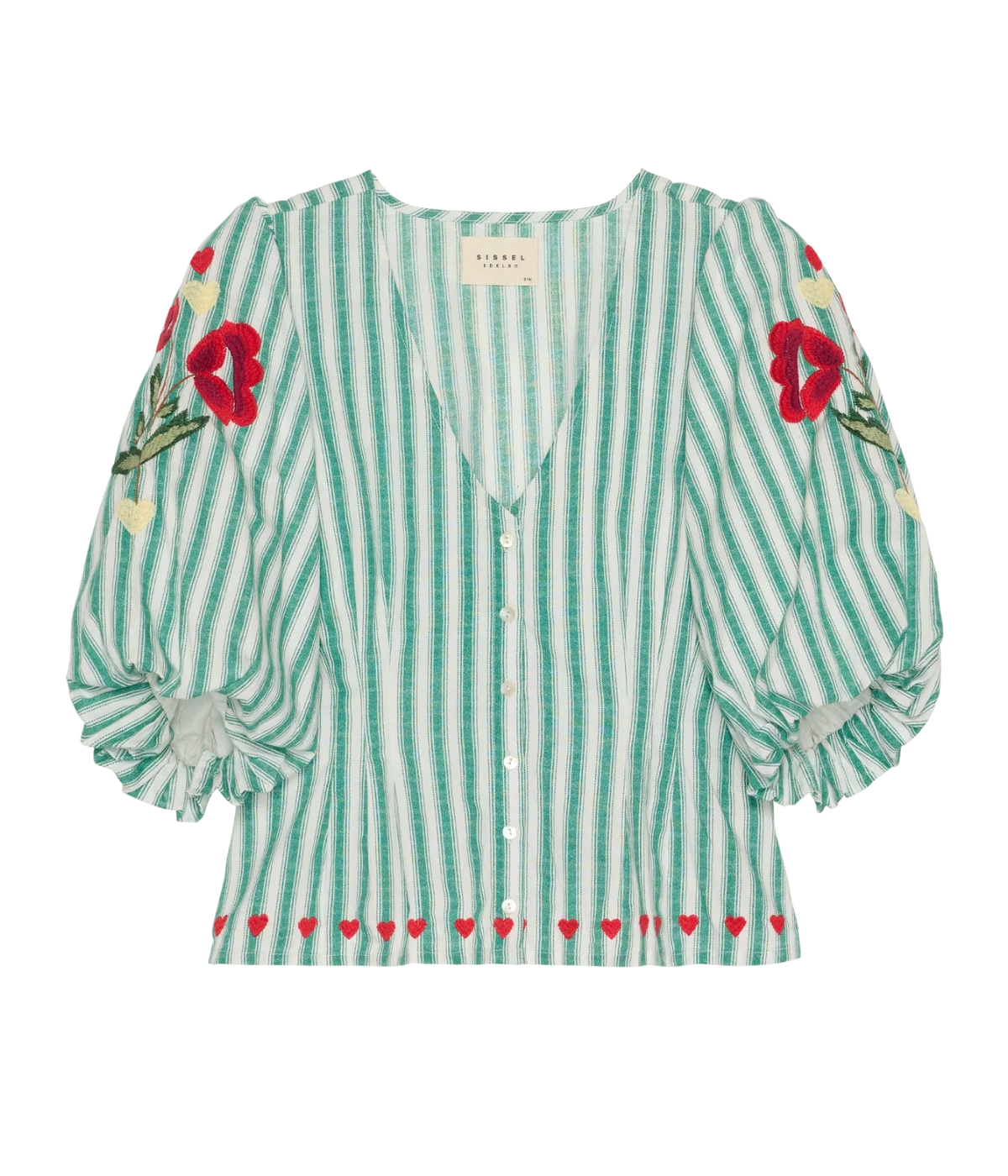 Lotta Shirt In Green Stripes