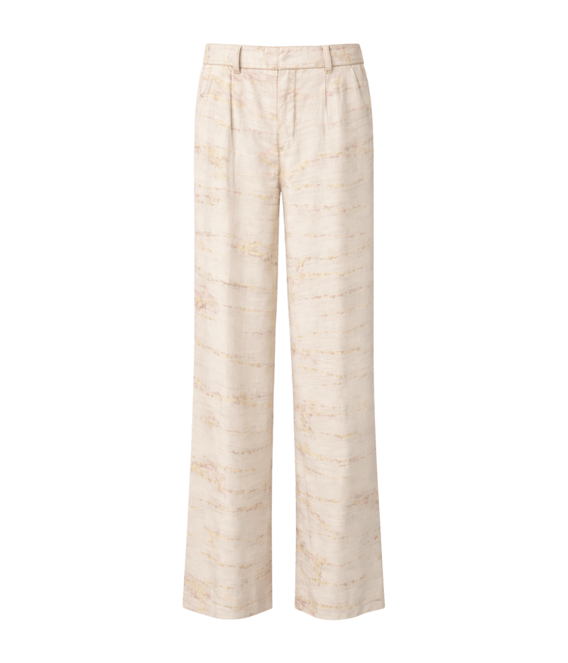 High Waist Wide Leg Pant in Khaki Bamboo
