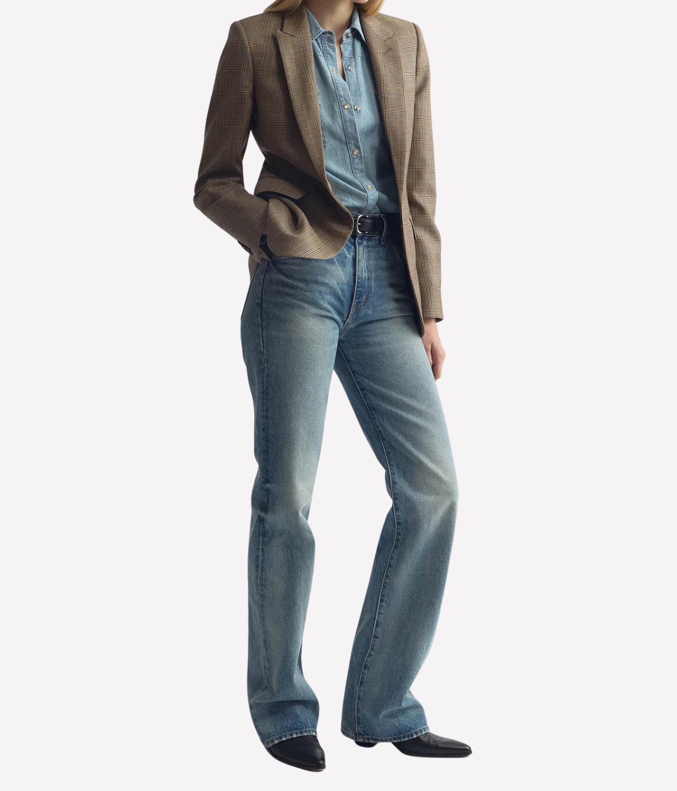 Diane Blazer In Glen Tan