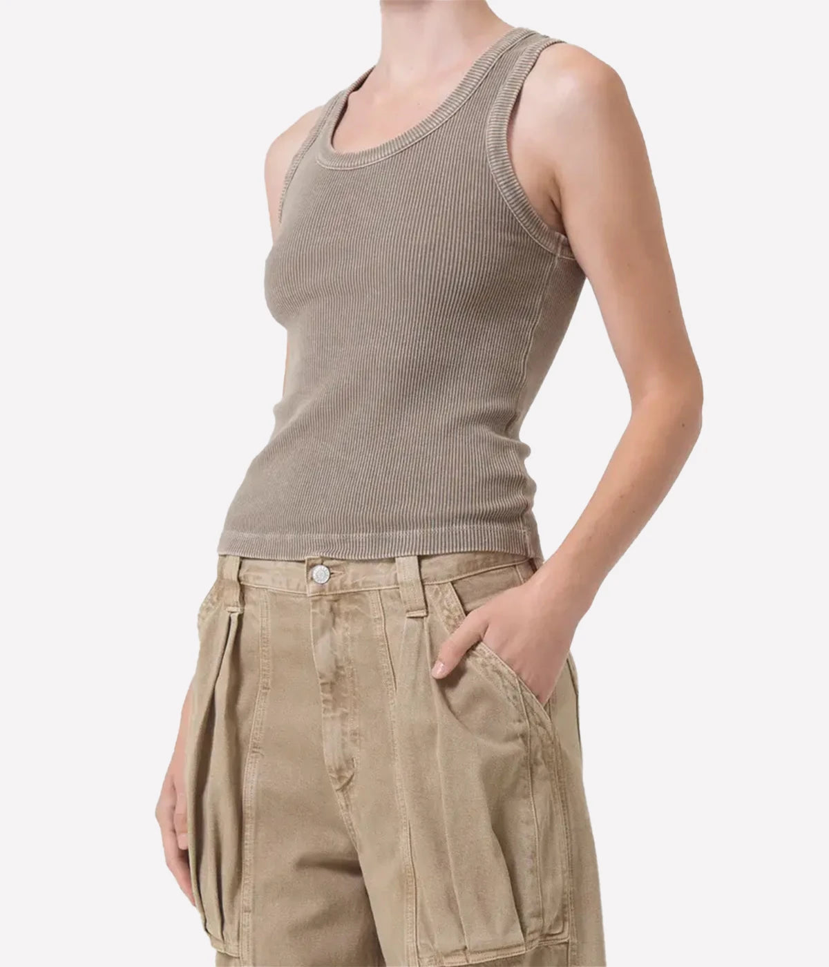 Poppy Scoop Neck Tank in Trail