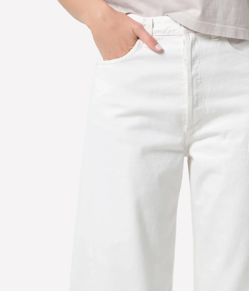 Luna Pierced Jean in Chalk White