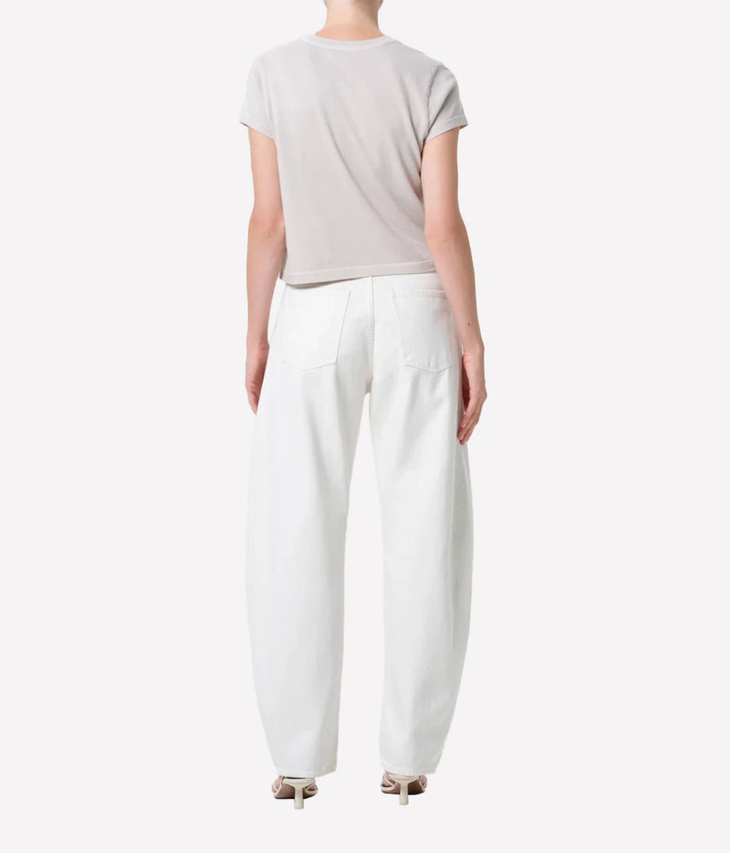 Luna Pierced Jean in Chalk White