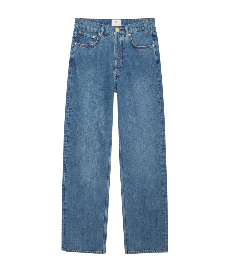 ALT Text: Vintage-inspired Gaucho Jean by Citizens of Humanity with a wide-leg silhouette and cropped length in sustainable regenerative cotton.