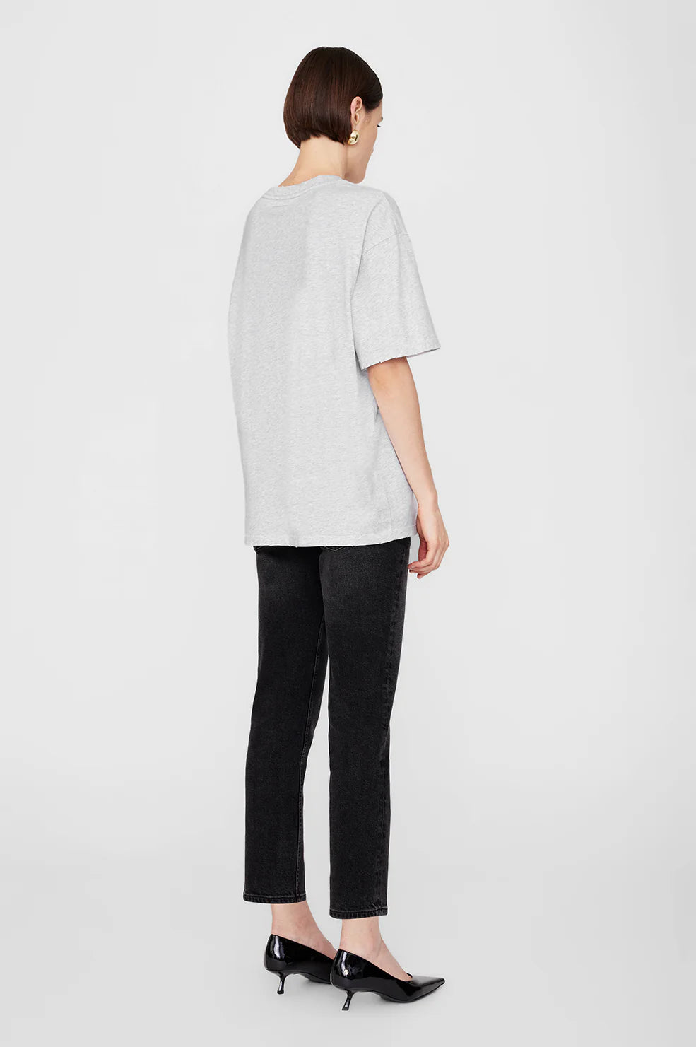 Myers Tee in Grey Melange