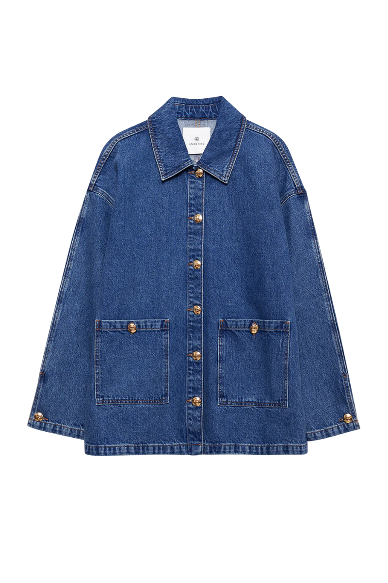 Luca Jacket in Clean Indigo Denim