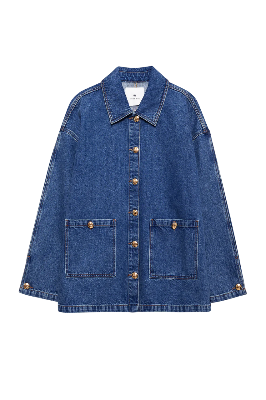 Luca Jacket in Clean Indigo Denim