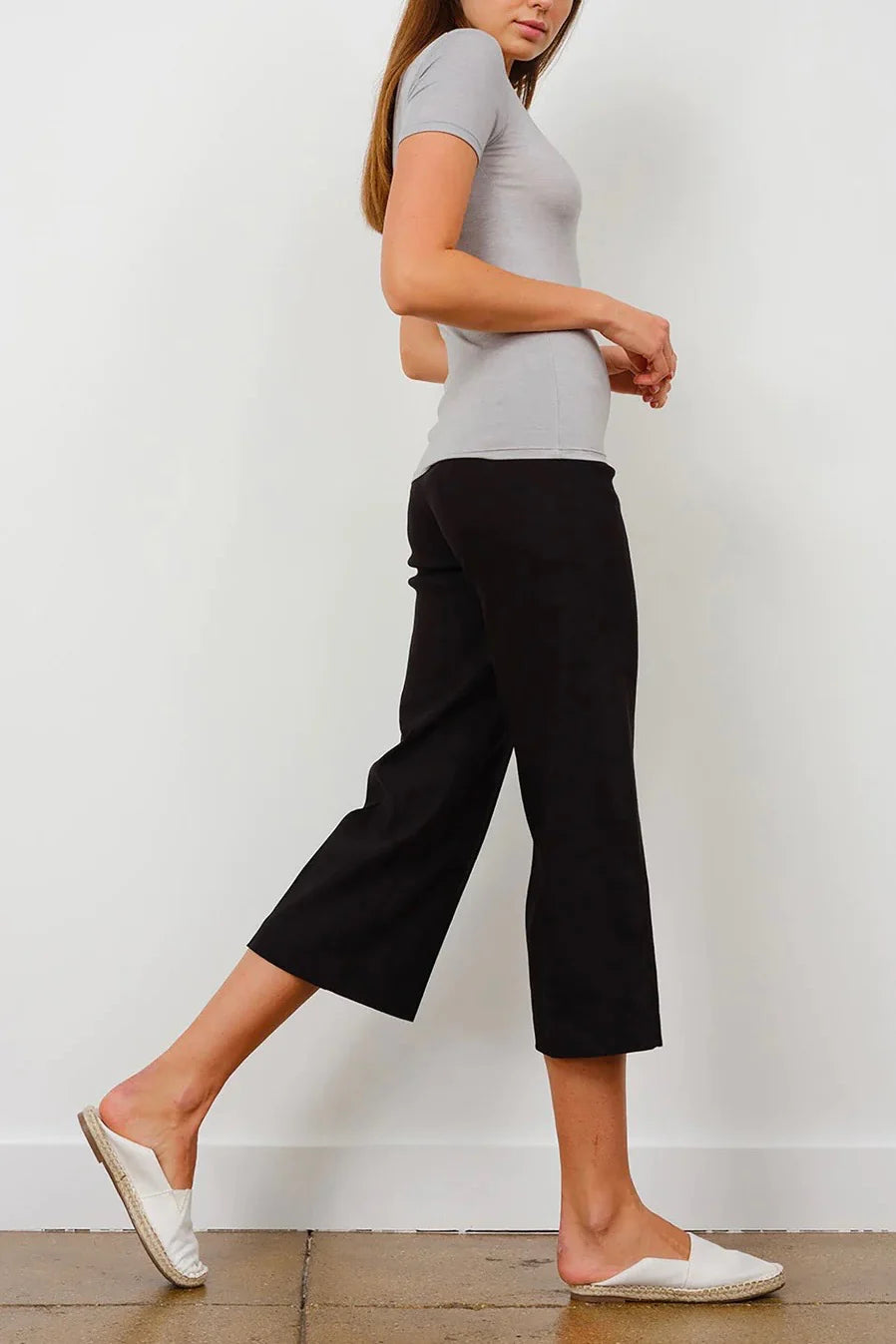 Alex Linen Pants in Black