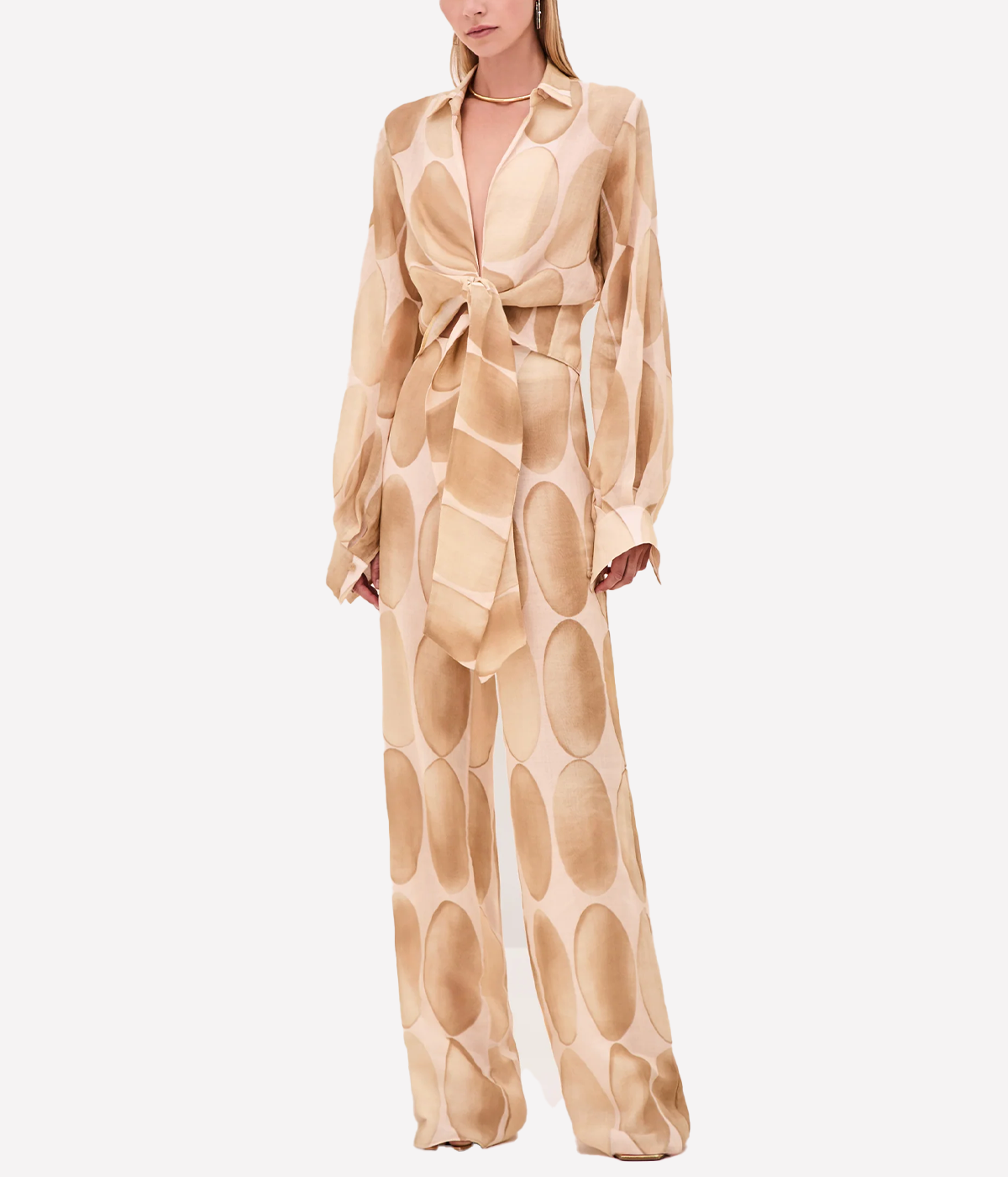ALT text: Black relaxed-fit Sarif Pant with back zip closure and tailored waist.