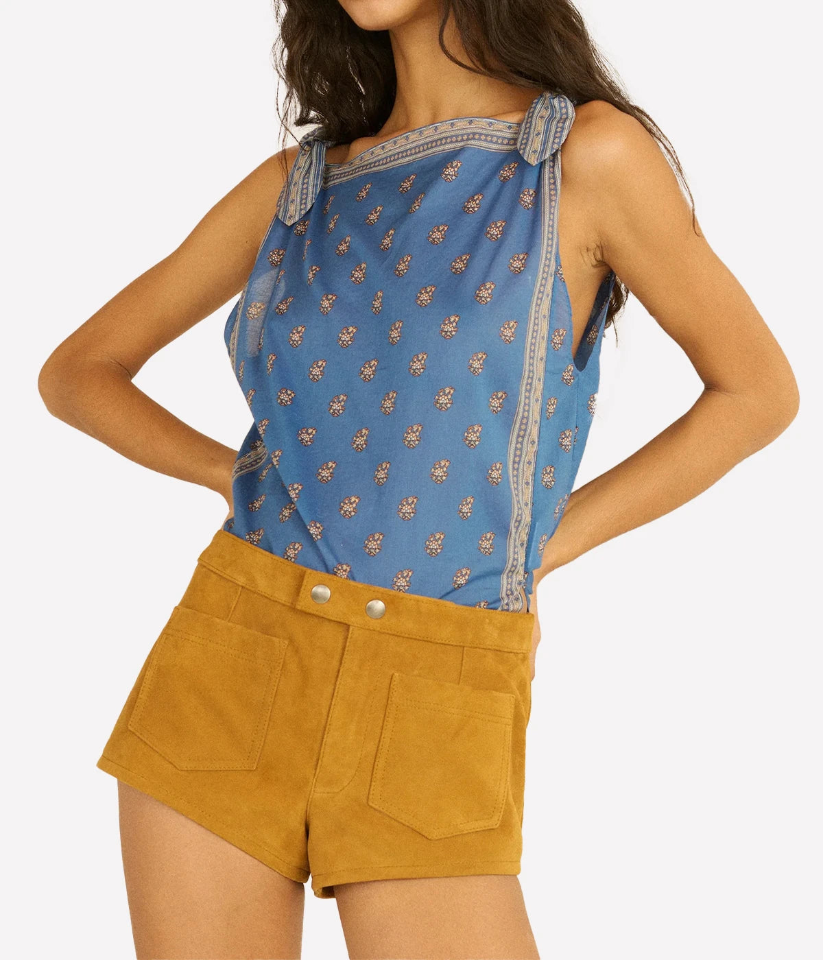 Amalia Top in EARTHA PAISLEY