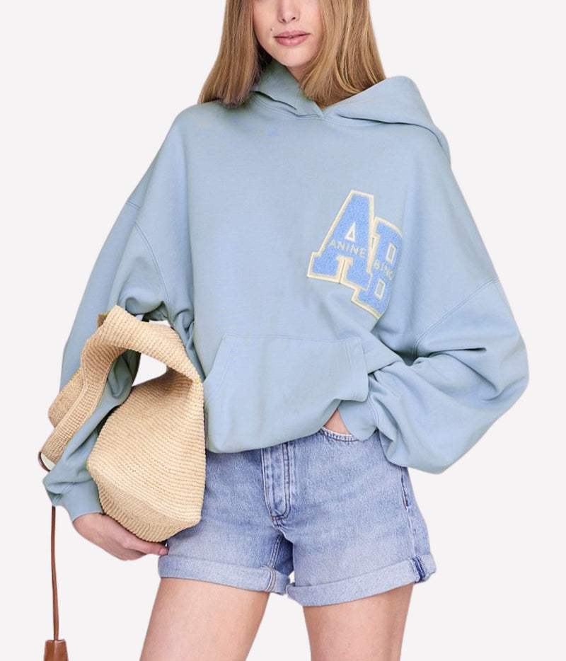 Harvey Sweatshirt In Washed Light Blue