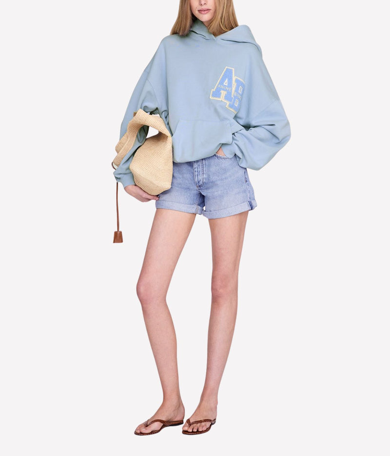 Harvey Sweatshirt In Washed Light Blue