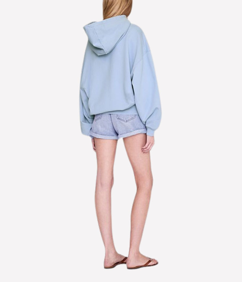 Harvey Sweatshirt In Washed Light Blue