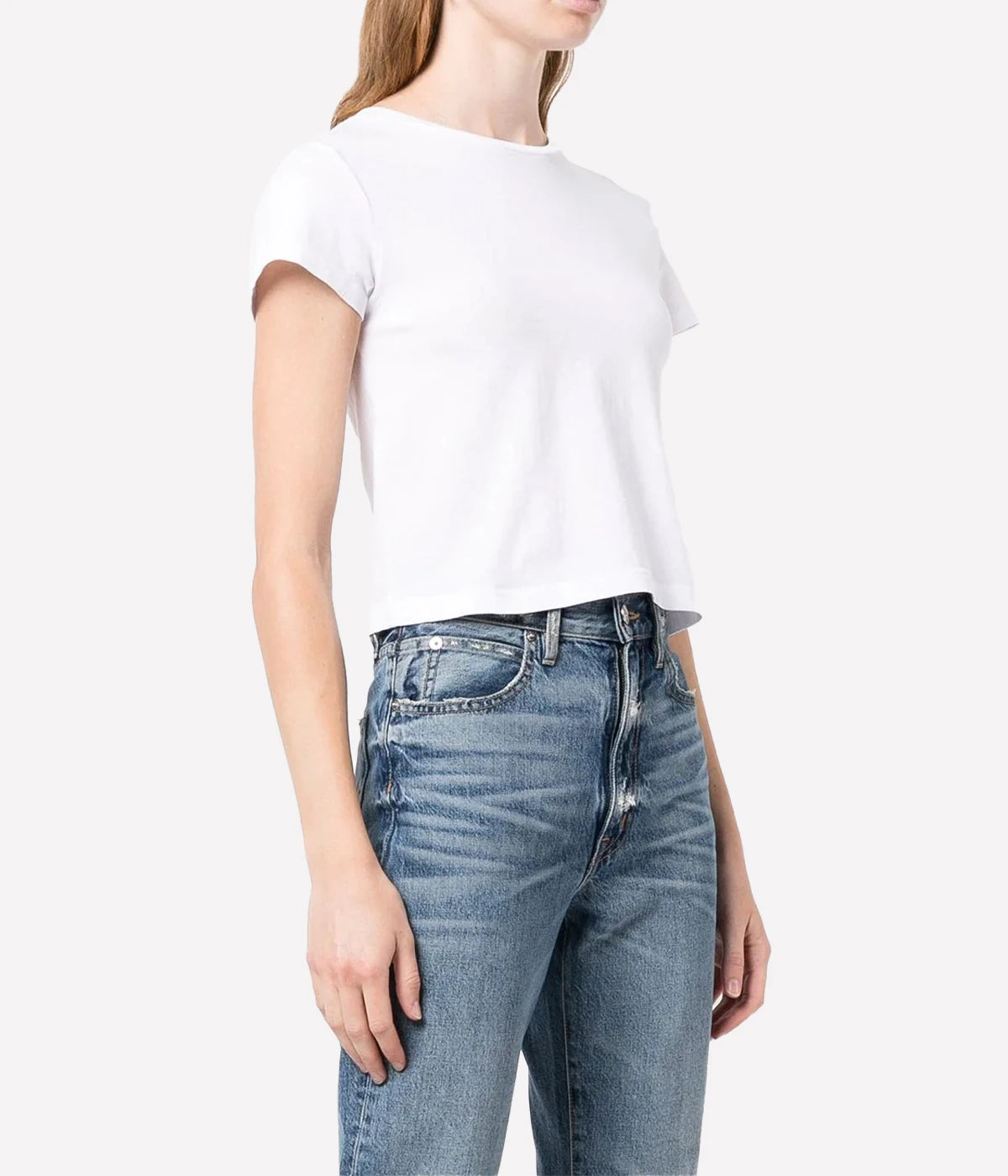 Adine Shrunken Tee in White