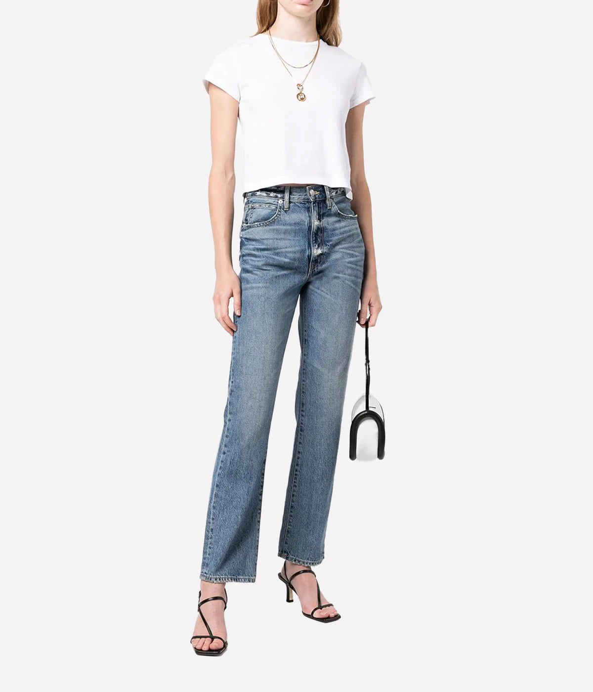 Adine Shrunken Tee in White